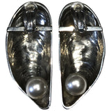 Balenciaga metallic metal earrings