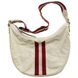 Bally white leather handbag