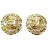 Chanel gold metal earrings