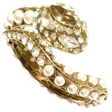 Yves Saint Laurent gold metal bracelets