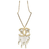 Chanel cc gold metal necklaces