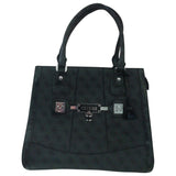 Guess anthracite plastic handbag