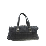 Chanel black leather handbag
