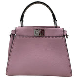 Fendi peekaboo pink leather handbag