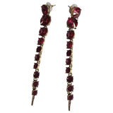 Oscar De La Renta pink crystal earrings