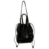 Paco Rabanne black leather handbag