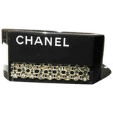 Chanel chanel black plastic bracelets