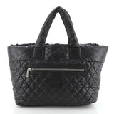Chanel coco cocoon black leather handbag