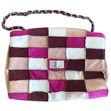 Chanel 2.55 multicolour suede handbag