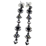 Givenchy black metal earrings