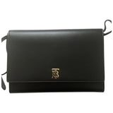 Burberry tb bag black leather handbag