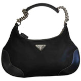 Prada black cloth handbag