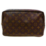 Louis Vuitton brown cloth travel bag