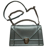 Dior diorama metallic leather handbag