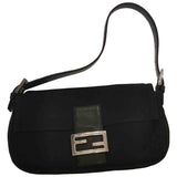 Fendi black cloth handbag