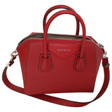 Givenchy antigona red leather handbag