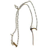 Isabel Marant anthracite metal long necklaces