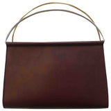 Cartier trinity burgundy leather handbag