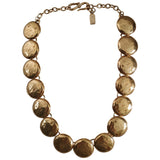 Saint Laurent gold metal necklaces