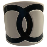 Chanel white plastic bracelets