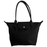 Longchamp pliage  black synthetic handbag