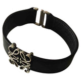 Loewe black leather bracelets