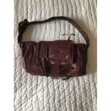 Jerome Dreyfuss burgundy leather handbag