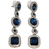 Givenchy blue metal earrings
