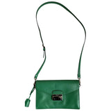 Prada green leather handbag