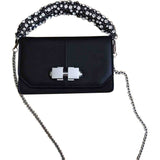 Carven black leather handbag