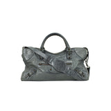 Balenciaga city grey leather handbag