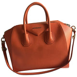 Givenchy antigona orange leather handbag