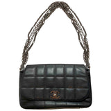 Chanel black leather handbag