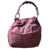 Dior pink cloth handbag