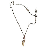 Isabel Marant beige metal long necklaces