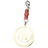 Dior pink leather bag charms