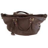 Louis Vuitton mahina brown leather handbag