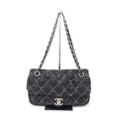 Chanel timeless/classique black synthetic handbag