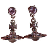 Vivienne Westwood pink metal earrings