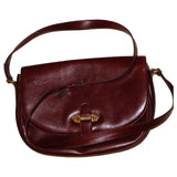 Bally burgundy leather handbag