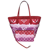 Louis Vuitton neverfull pink cloth handbag