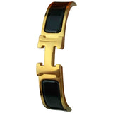 Hermès clic h gold gold plated bracelets