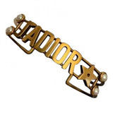 Dior j'adior gold metal bracelets