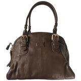 Lancel brown leather handbag