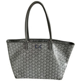 Goyard artois grey cloth handbag