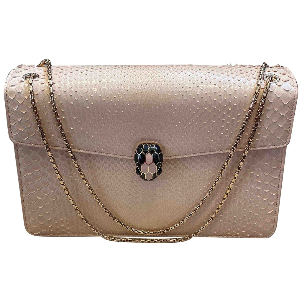 Bvlgari Women's Serpenti Python Crossbody Bag