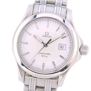 Omega seamaster silver steel watch