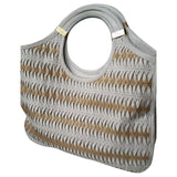 Dior white leather handbag