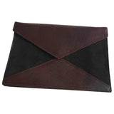 Dior brown leather clutch bag