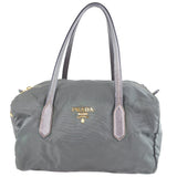 Prada grey synthetic handbag